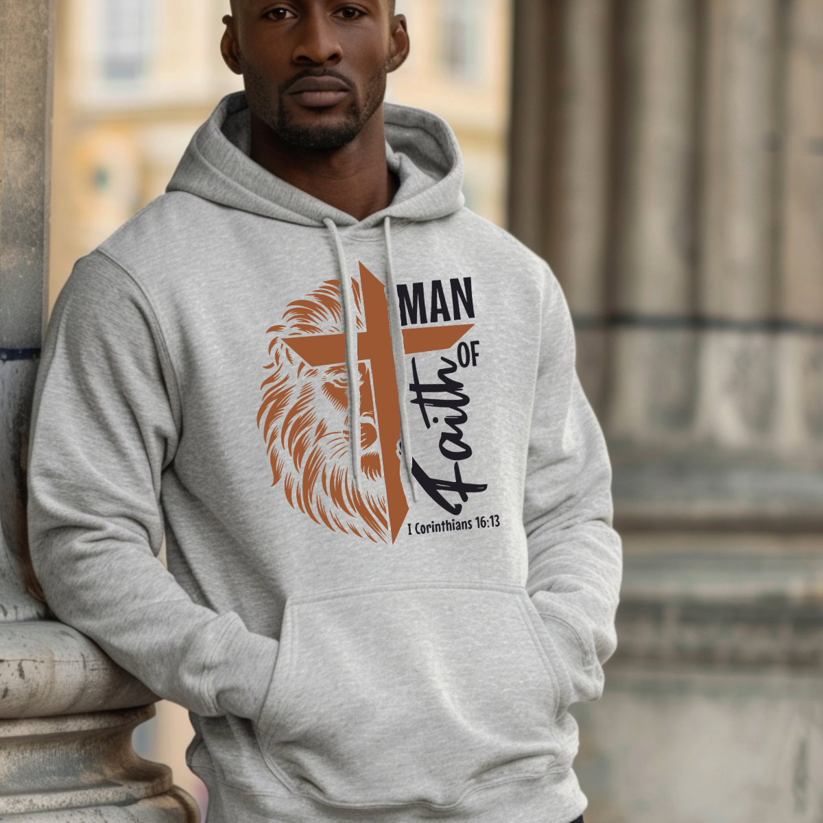 Man of Faith T Shirt | Christian Mens Apparel | Religious Gift for Him