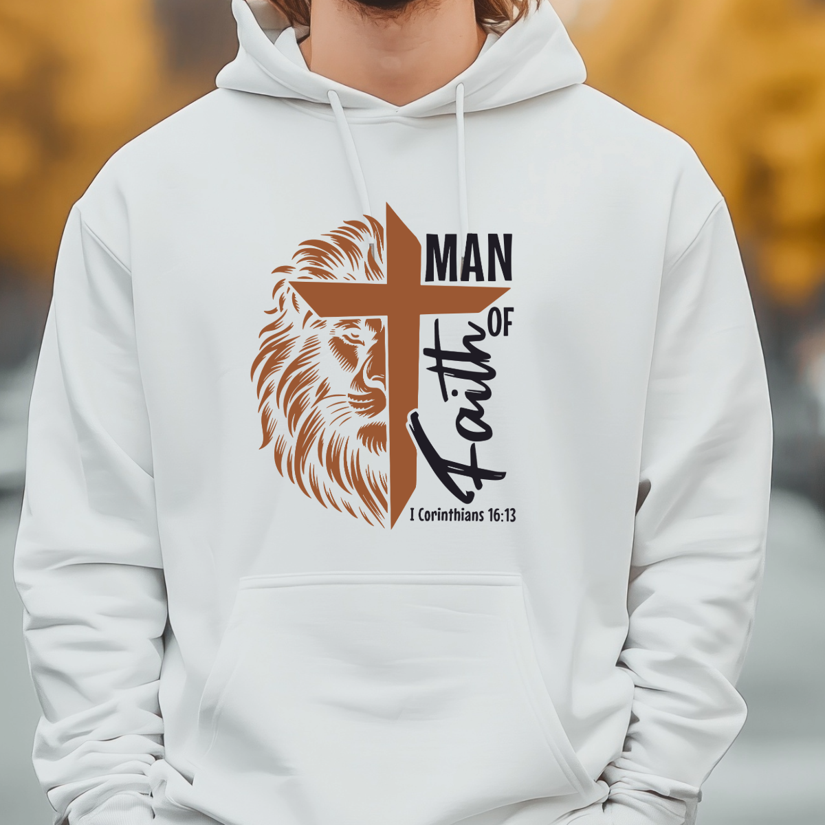 Man of Faith T Shirt | Christian Mens Apparel | Religious Gift for Him