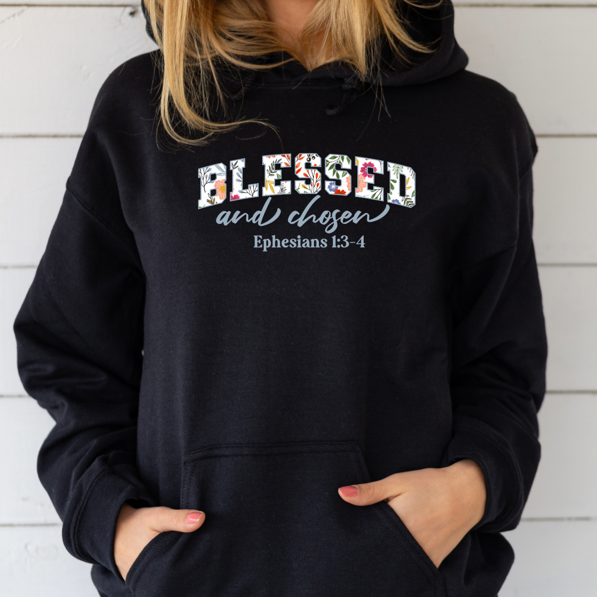 Blessed and Chosen Ephesians 1:3-4 Shirt | Christian Election Tee | Biblical Identity Apparel