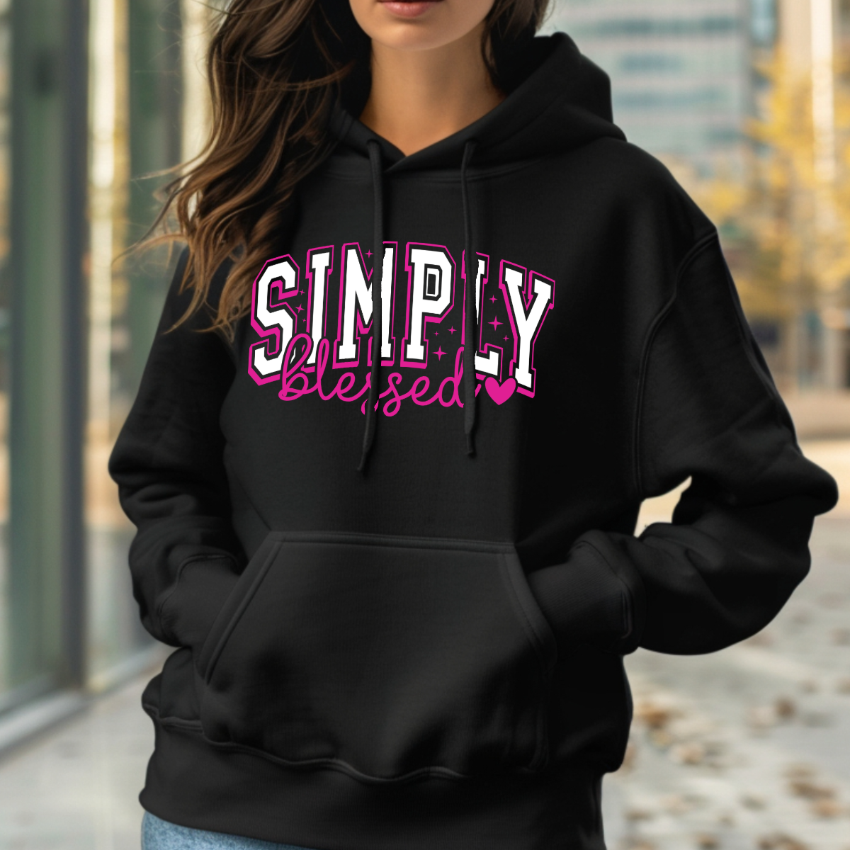 Simply Blessed Unisex T-Shirt | Faith-Based Graphic Tee | Crew, V-Neck, Hooded & Sweatshirt