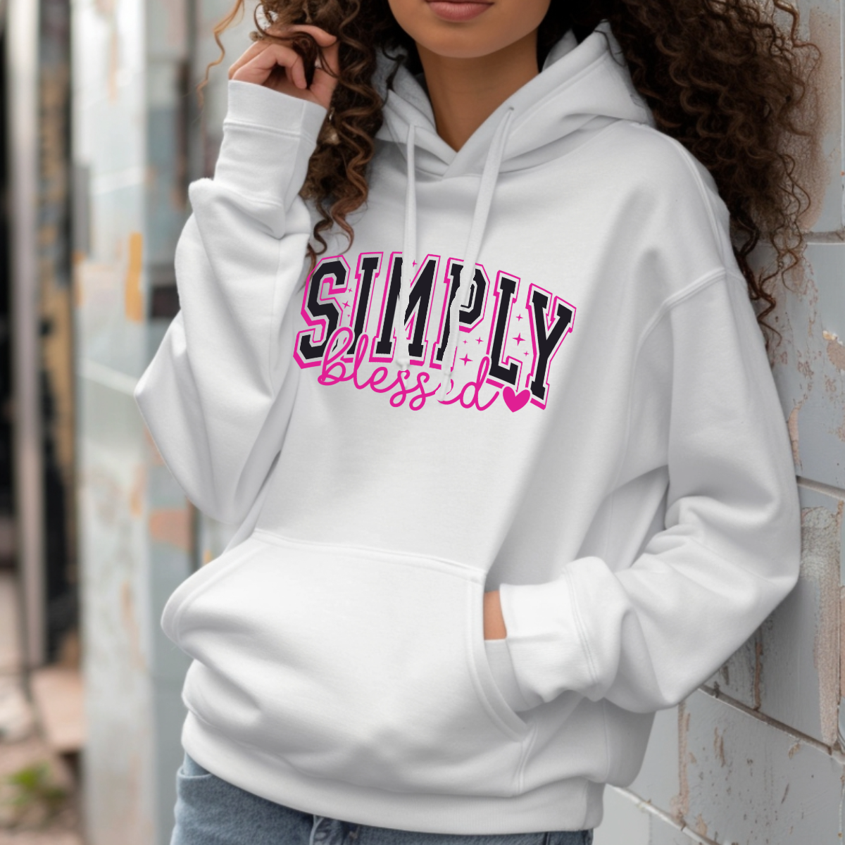 Simply Blessed Unisex T-Shirt | Faith-Based Graphic Tee | Crew, V-Neck, Hooded & Sweatshirt