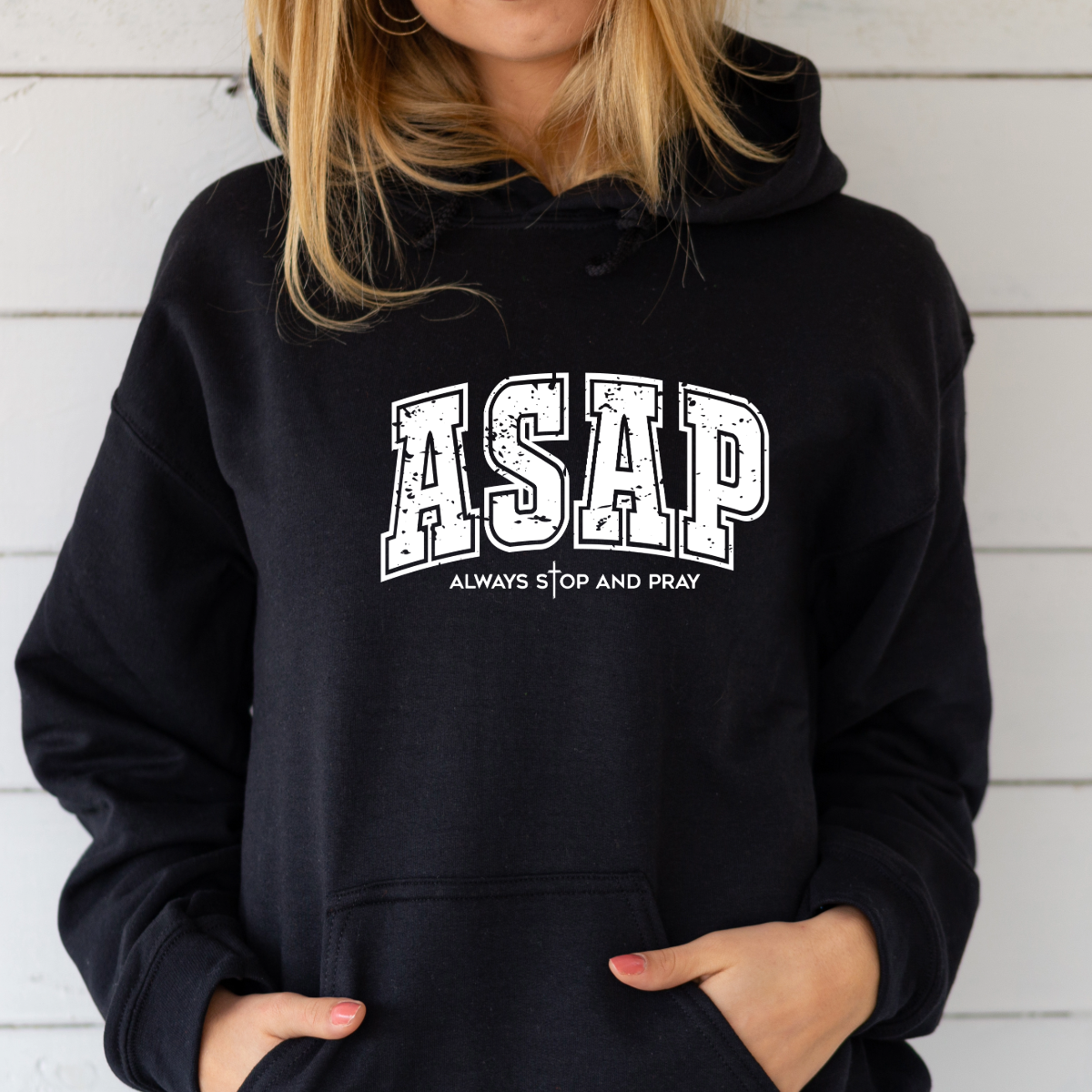 ASAP – Always Stop And Pray Christian T-Shirt | Faith-Based Inspirational Tee | Prayer Apparel