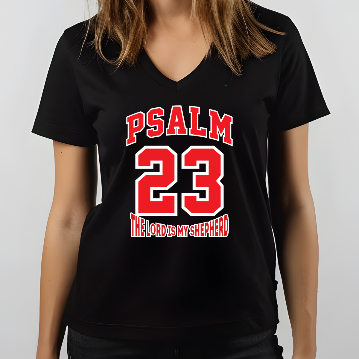 Psalm 23 Christian T-Shirt – “The Lord Is My Shepherd” Scripture Tee | Faith-Based Apparel