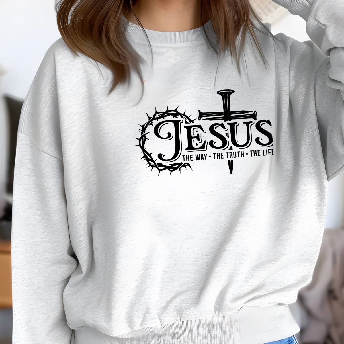 Jesus – The Way, The Truth, The Life Christian T-Shirt | John 14:6 Scripture Tee | Faith-Based Apparel