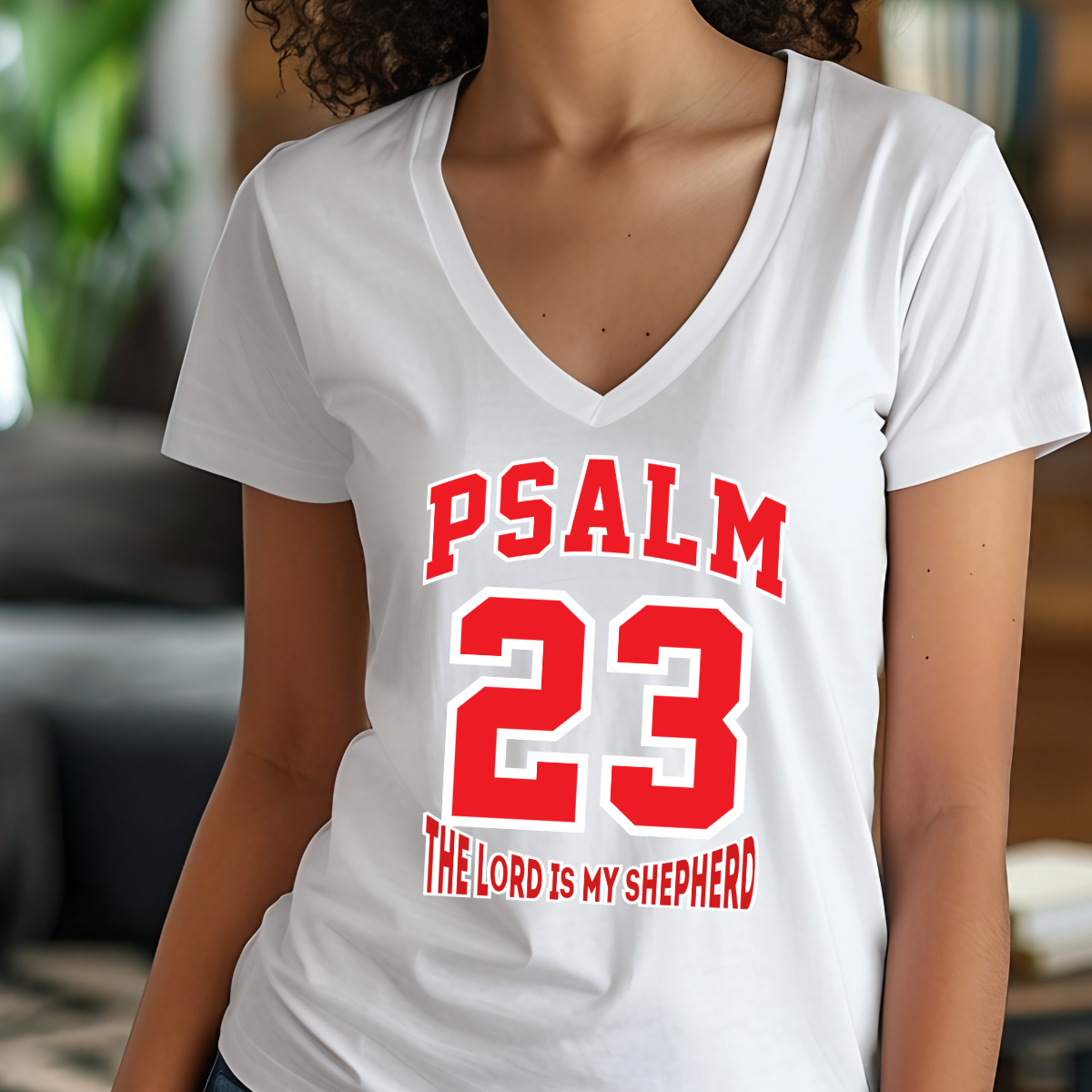 Psalm 23 Christian T-Shirt – “The Lord Is My Shepherd” Scripture Tee | Faith-Based Apparel