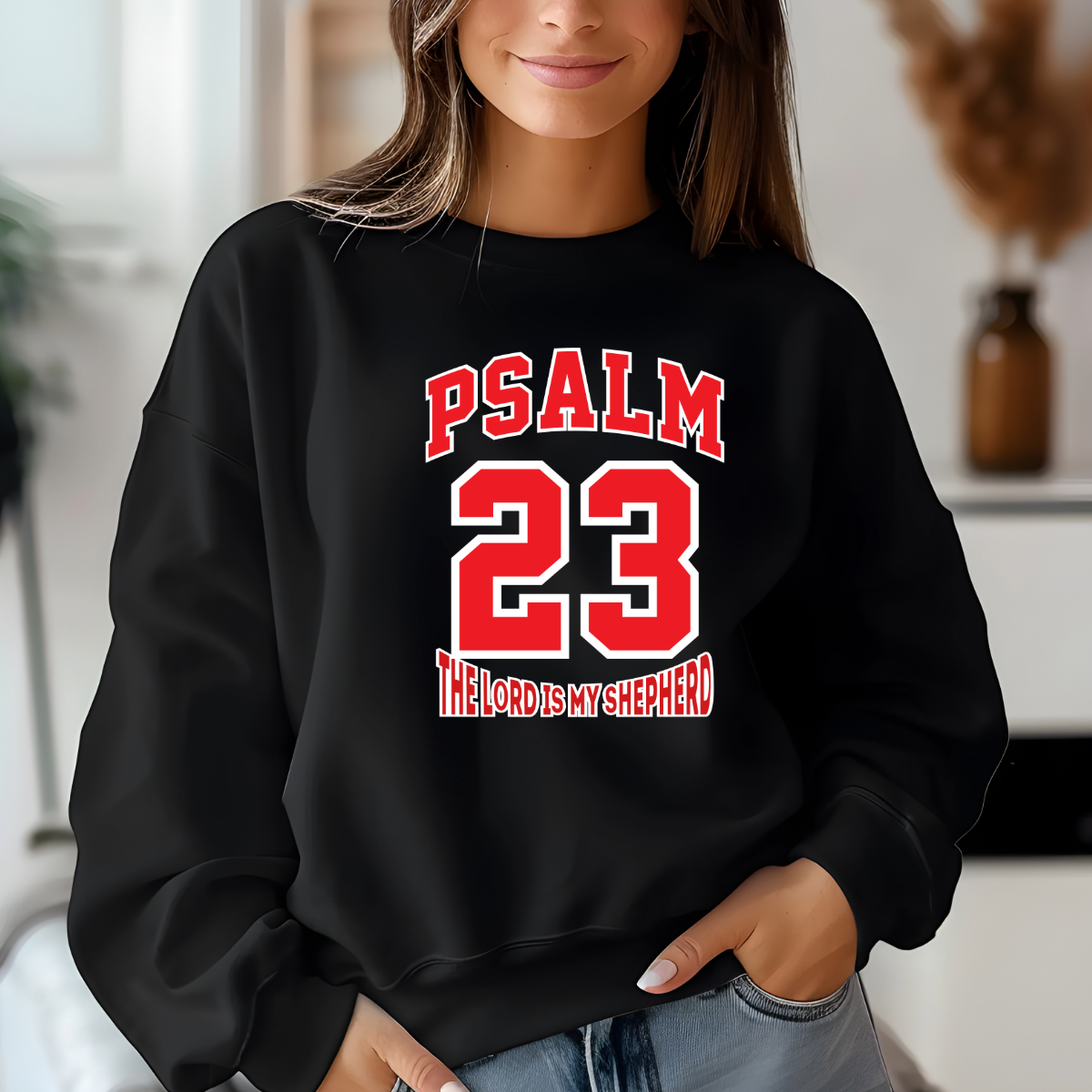 Psalm 23 Christian T-Shirt – “The Lord Is My Shepherd” Scripture Tee | Faith-Based Apparel